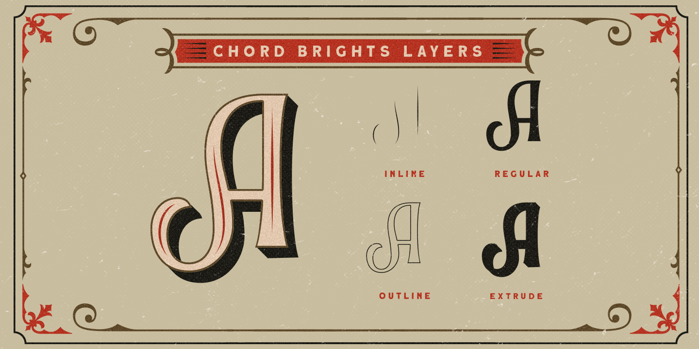 Пример шрифта Chord Brights #4
